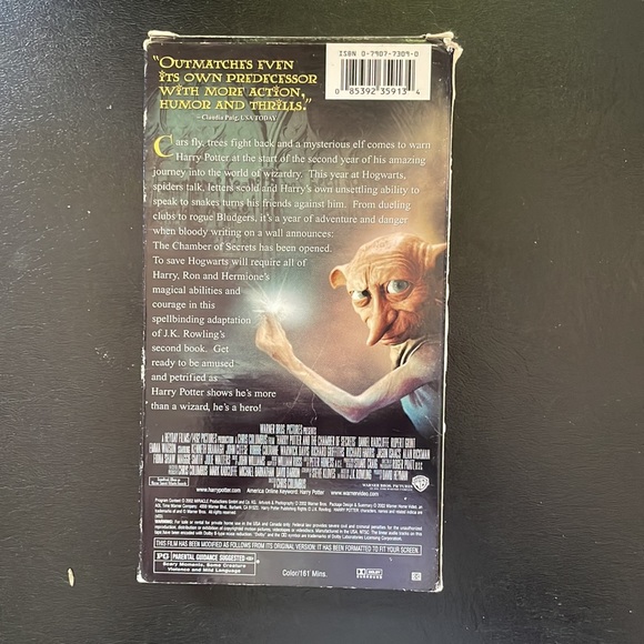 Original Harry Potter and the Chamber of Secrets. VHS. 2002. Collectible. - Picture 2 of 7